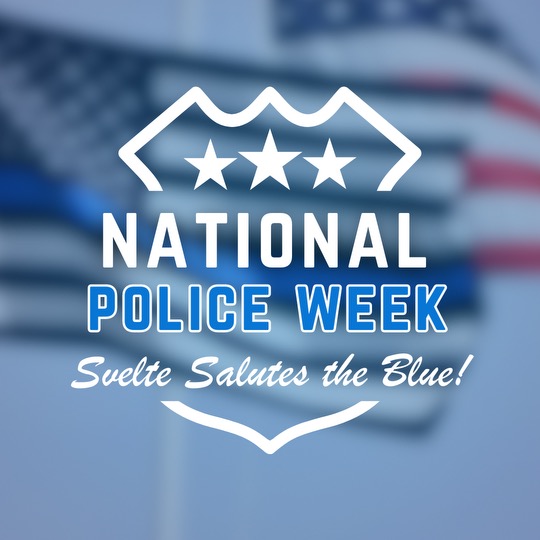 salute the blue for national police officer week