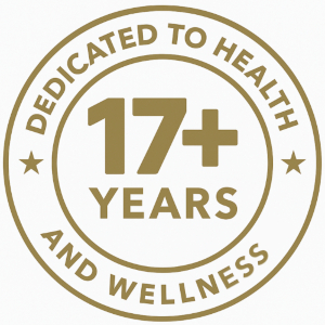 Gold Anniversary Badge showing 17 plus years