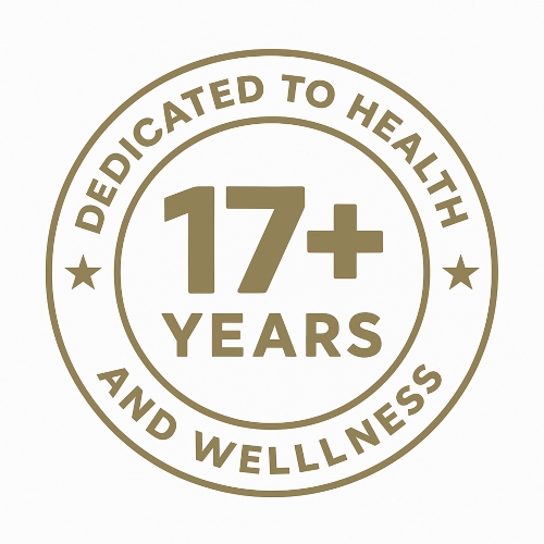 Gold Anniversary Badge showing 17 plus years