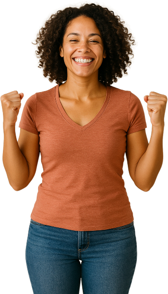 middle-aged weight loss and anti-aging bioidentical hormone patient showing success