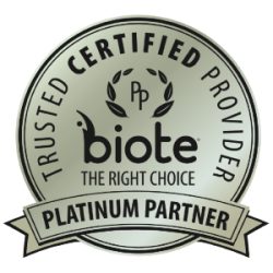 biote certification official platinum partner seal